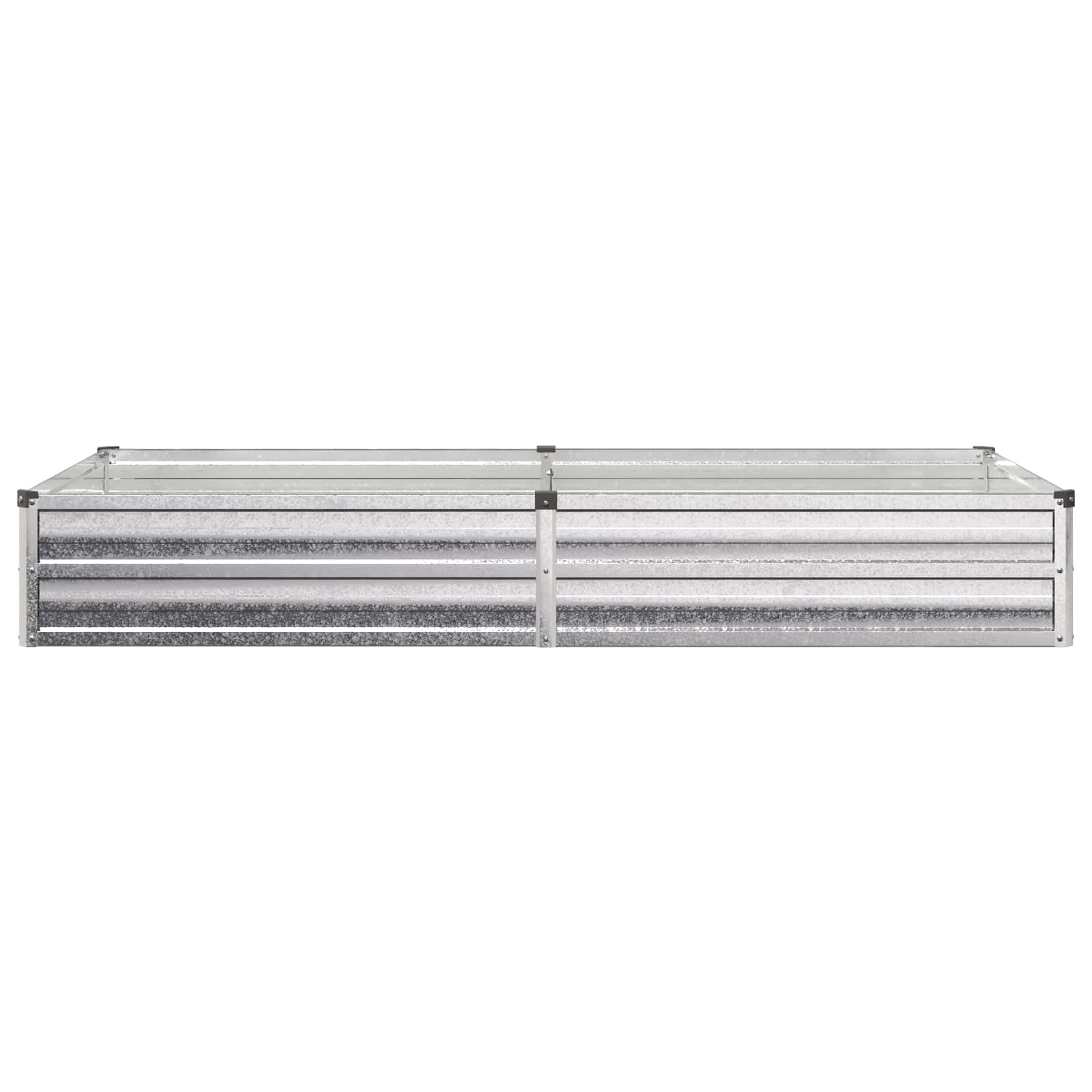 vidaXL Podniesione Łóżko Ogrodowe srebrny 160 x 80 x 24 cm Ocynkowany