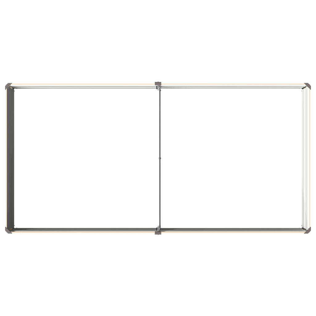 vidaXL Podniesione Łóżko Ogrodowe Kość słoniowa 160 x 80 x 24 cm