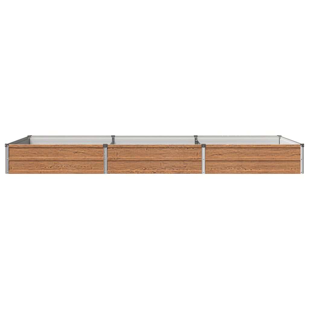 vidaXL Podniesione Łóżko Ogrodowe Brązowy Drewno 240 x 80 x 24 cm