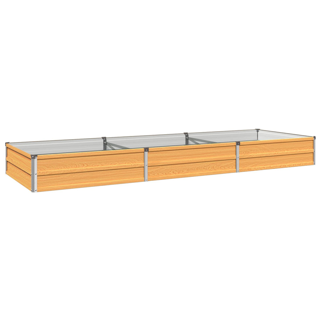 vidaXL Podniesione Łóżko Ogrodowe naturalny 240 x 80 x 24 cm