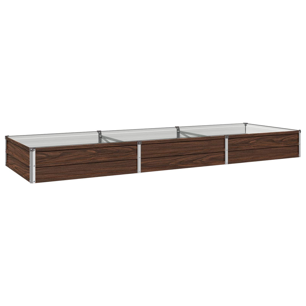 vidaXL Podniesione Łóżko Ogrodowe Czarny 240 x 80 x 24 cm