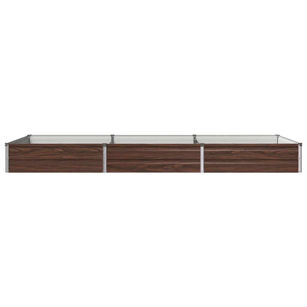 vidaXL Podniesione Łóżko Ogrodowe Czarny 240 x 80 x 24 cm