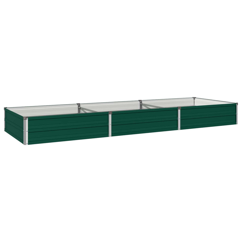 vidaXL Podniesione Łóżko Ogrodowe zielony 240 x 80 x 24 cm
