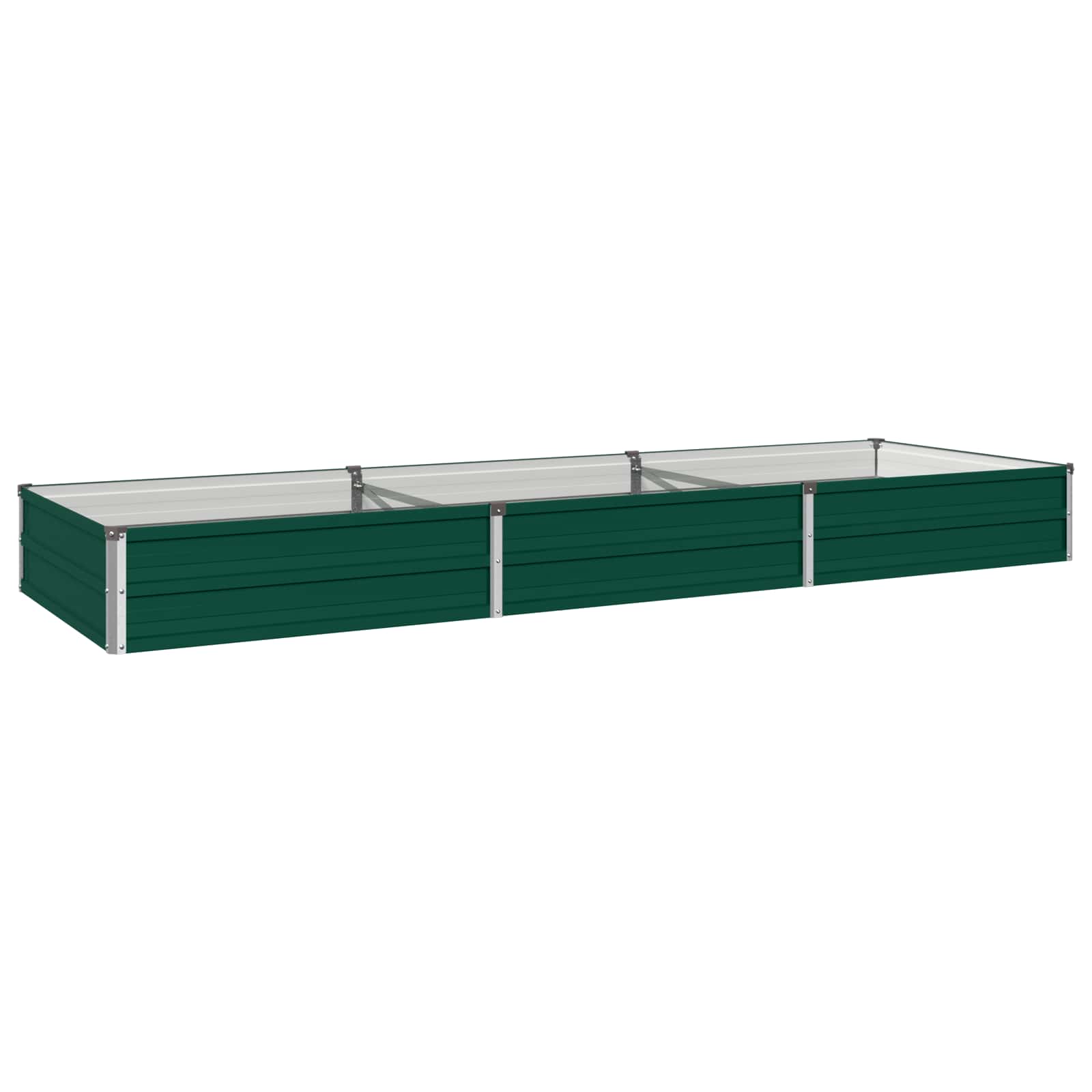vidaXL Podniesione Łóżko Ogrodowe zielony 240 x 80 x 24 cm
