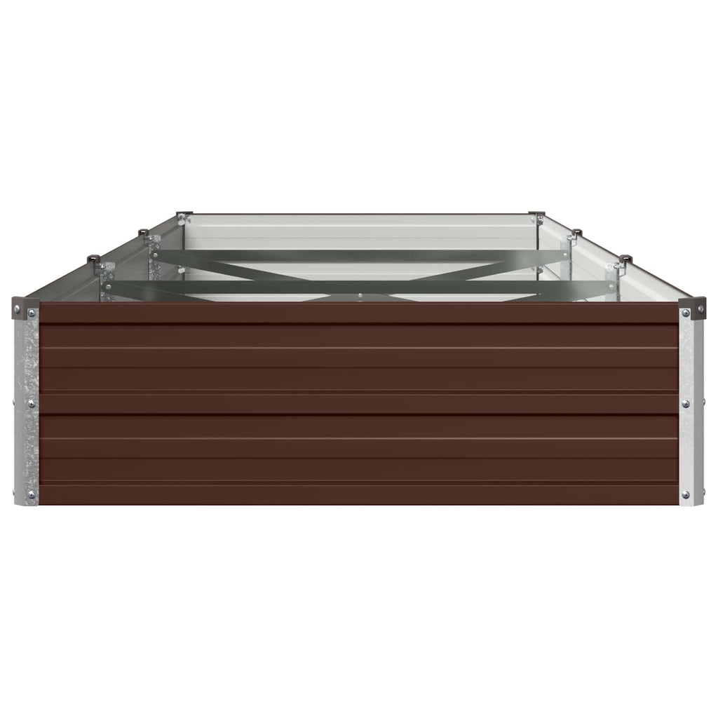 vidaXL Podniesione Łóżko Ogrodowe brązowy 240 x 80 x 24 cm