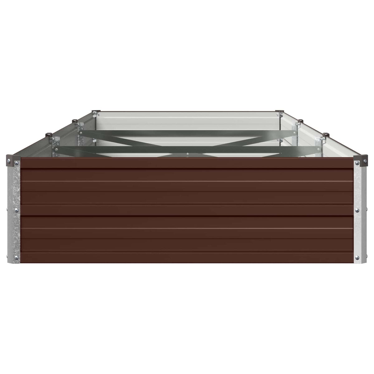 vidaXL Podniesione Łóżko Ogrodowe brązowy 240 x 80 x 24 cm