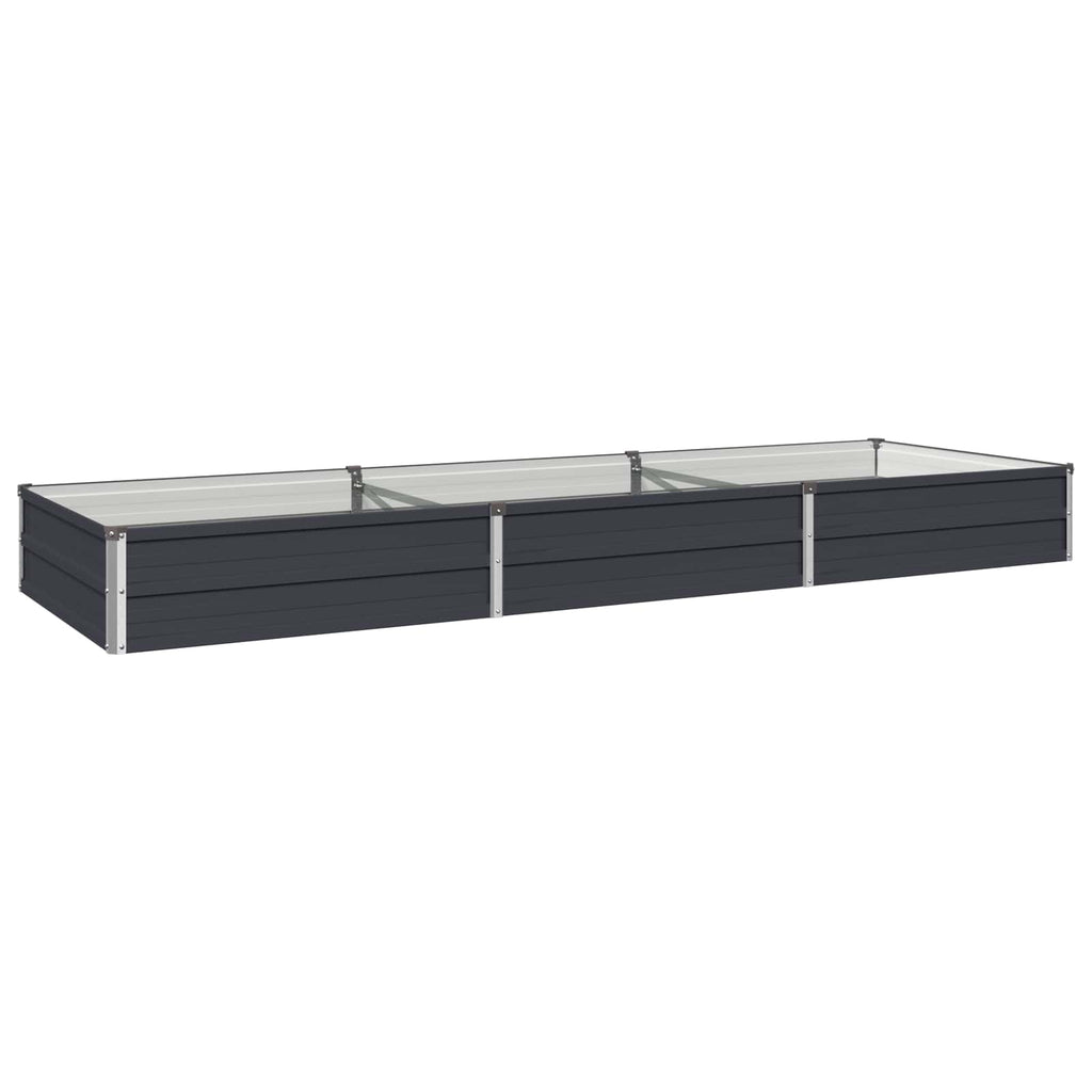 vidaXL Podniesione Łóżko Ogrodowe antracytowy 240 x 80 x 24 cm
