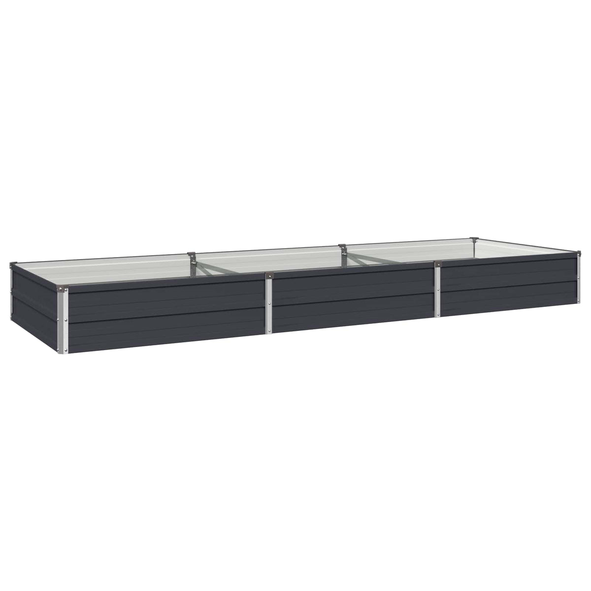 vidaXL Podniesione Łóżko Ogrodowe antracytowy 240 x 80 x 24 cm