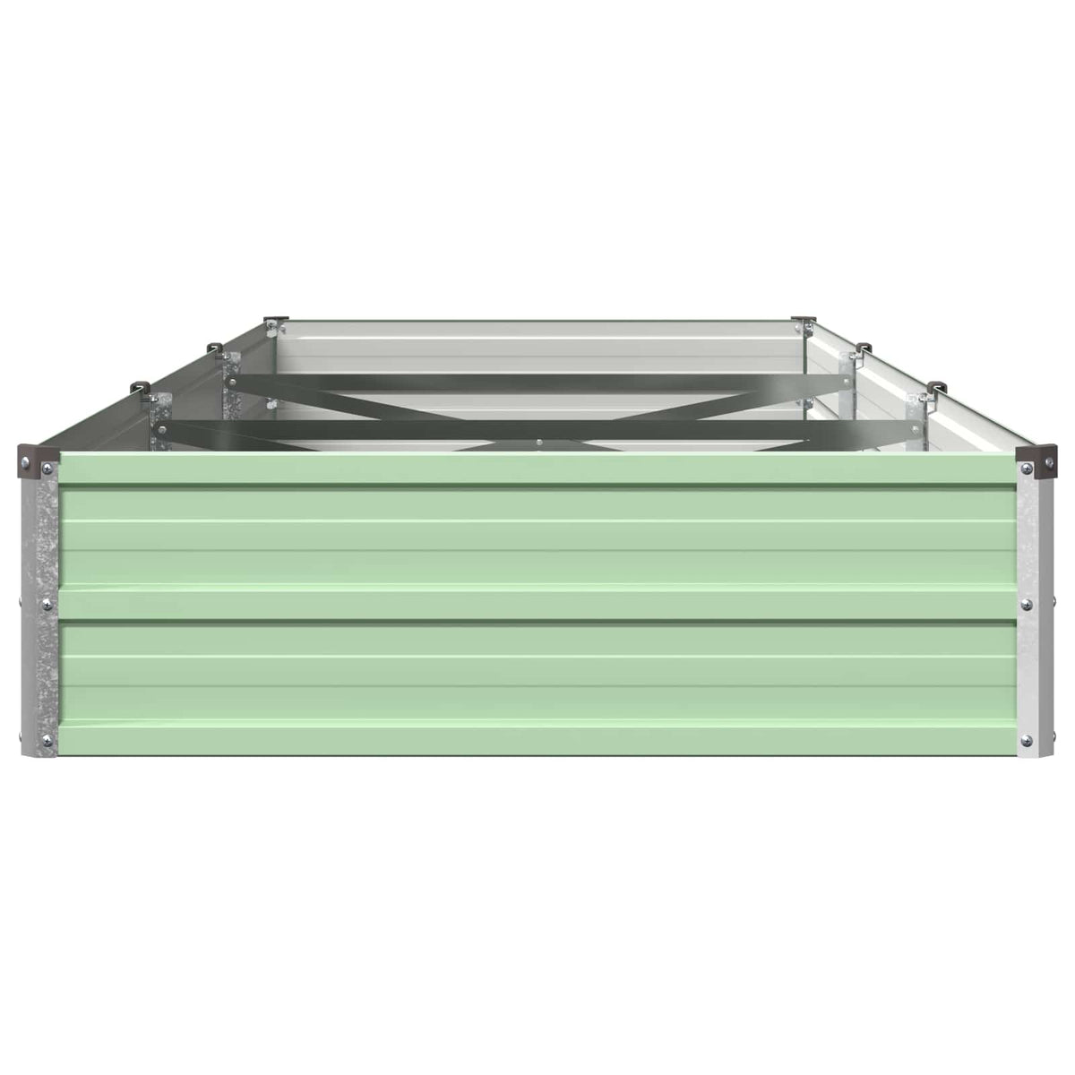 vidaXL Podniesione Łóżko Ogrodowe Pastelowa Zieleń 240 x 80 x 24 cm