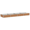 vidaXL Podniesione Łóżko Ogrodowe Brązowy Drewno 320 x 80 x 24 cm