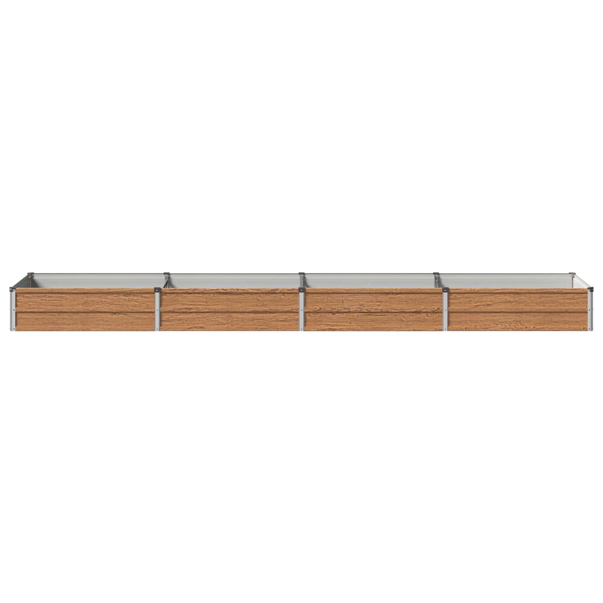 vidaXL Podniesione Łóżko Ogrodowe Brązowy Drewno 320 x 80 x 24 cm