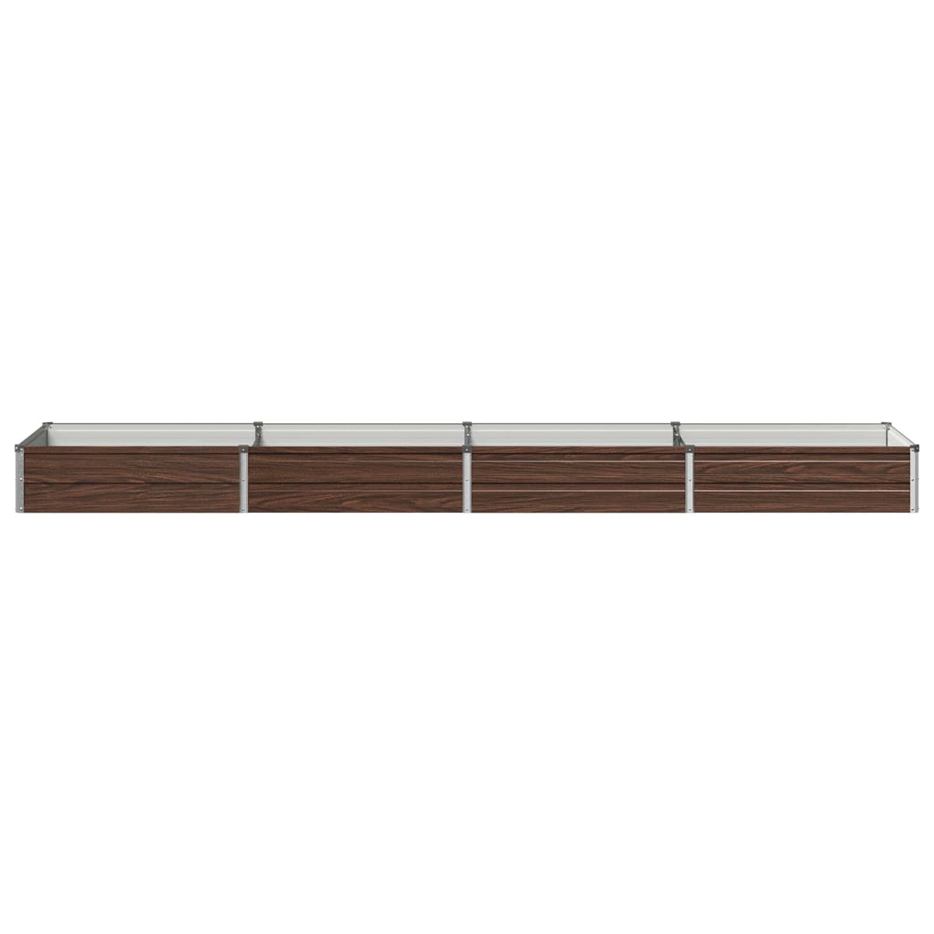 vidaXL Podniesione Łóżko Ogrodowe Czarny 320 x 80 x 24 cm