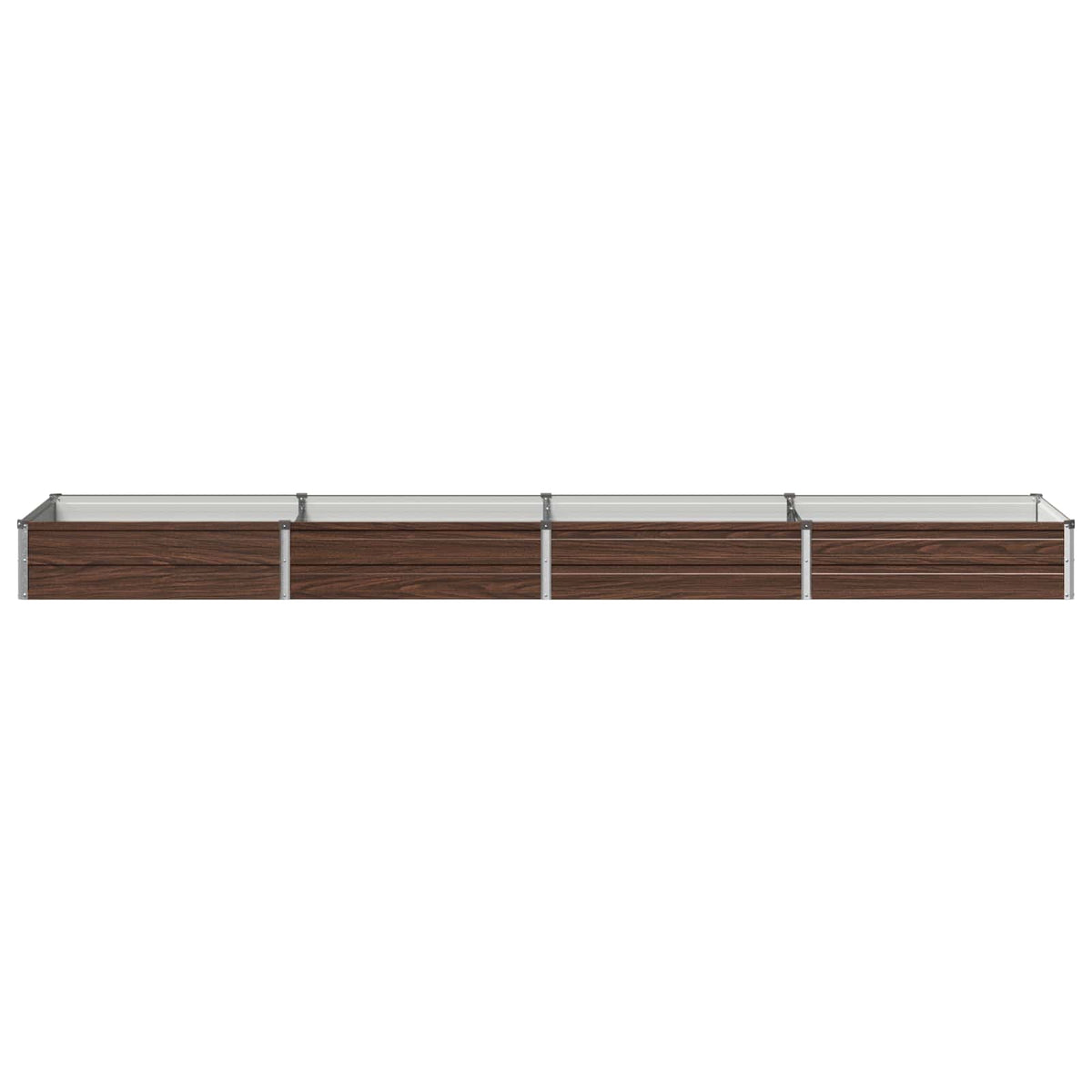 vidaXL Podniesione Łóżko Ogrodowe Czarny 320 x 80 x 24 cm