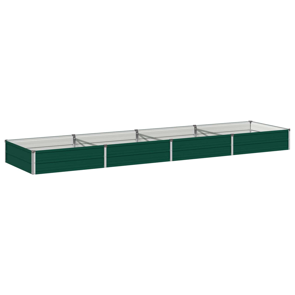 vidaXL Podniesione Łóżko Ogrodowe zielony 320 x 80 x 24 cm