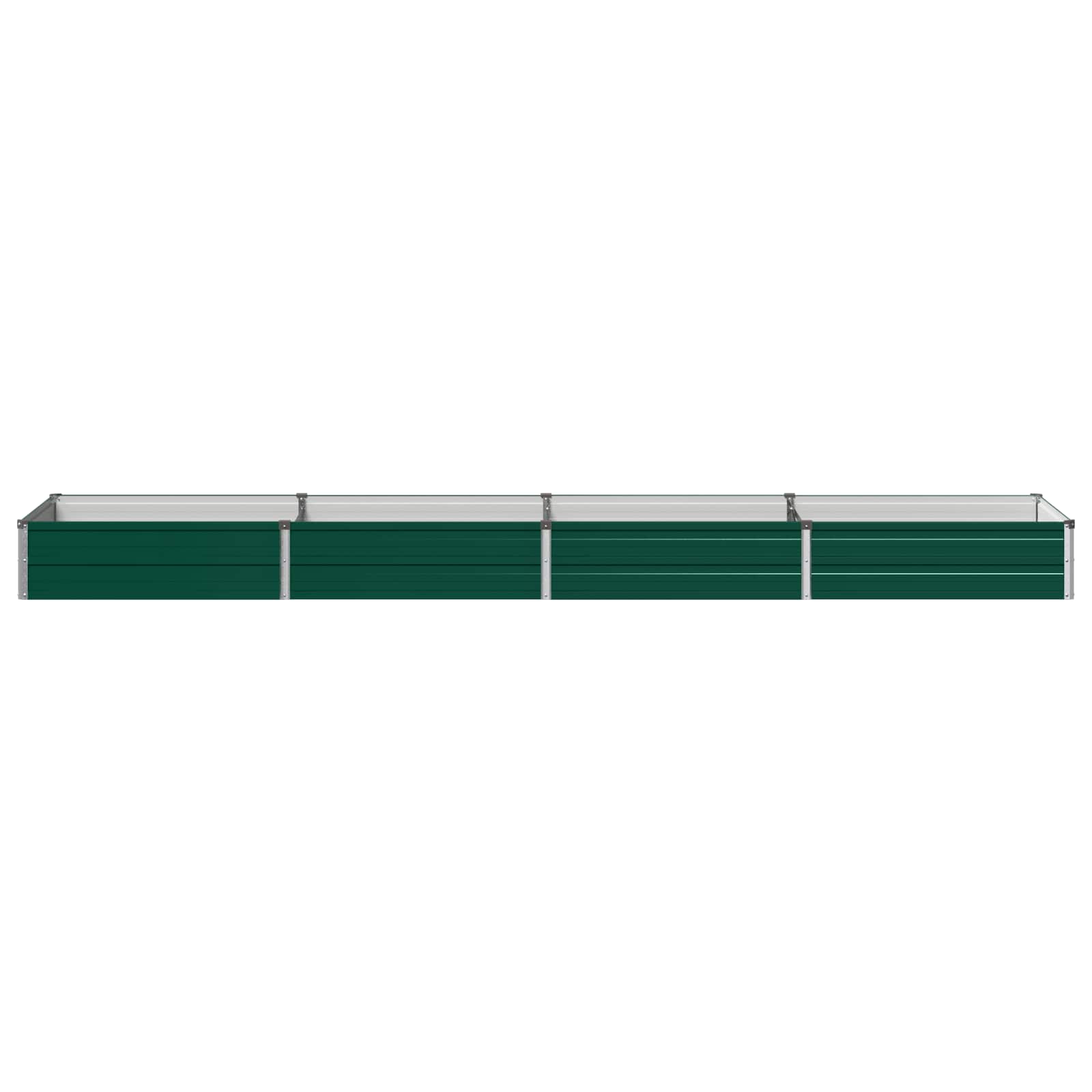 vidaXL Podniesione Łóżko Ogrodowe zielony 320 x 80 x 24 cm