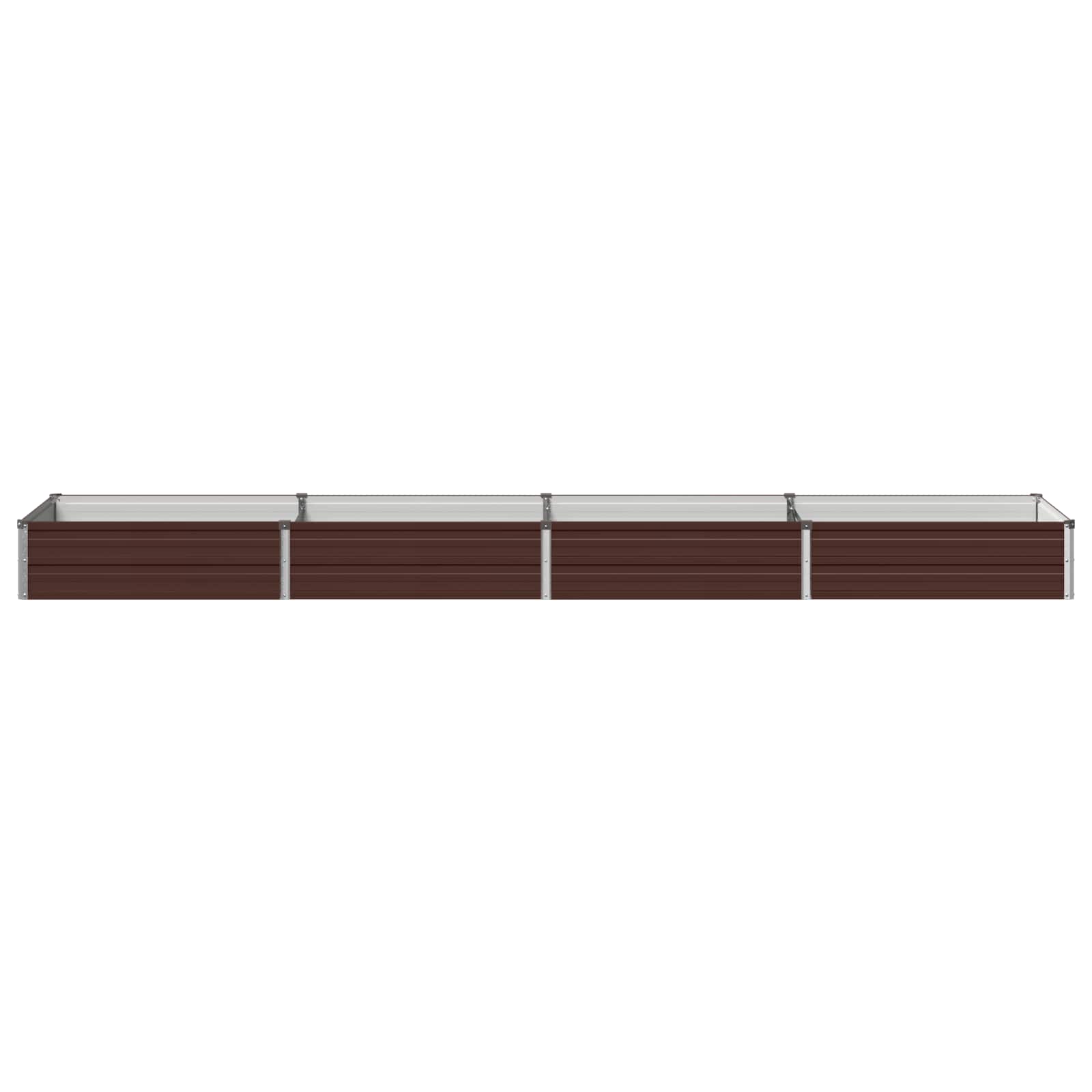 vidaXL Podniesione Łóżko Ogrodowe brązowy 320 x 80 x 24 cm