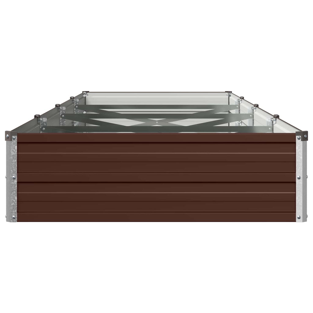 vidaXL Podniesione Łóżko Ogrodowe brązowy 320 x 80 x 24 cm