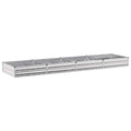 vidaXL Podniesione Łóżko Ogrodowe srebrny 320 x 80 x 24 cm Ocynkowany