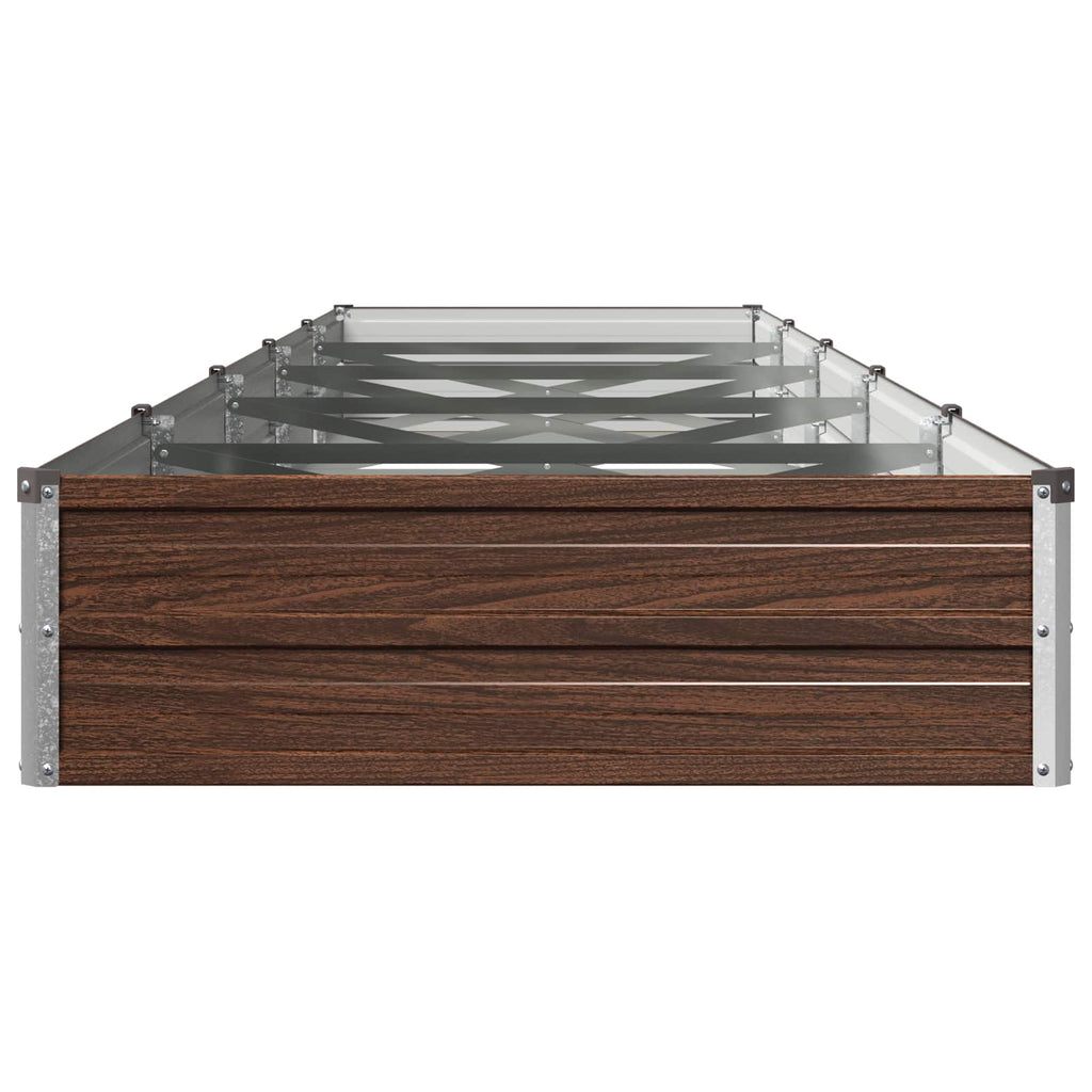 vidaXL Podniesione Łóżko Ogrodowe Czarny 400 x 80 x 24 cm