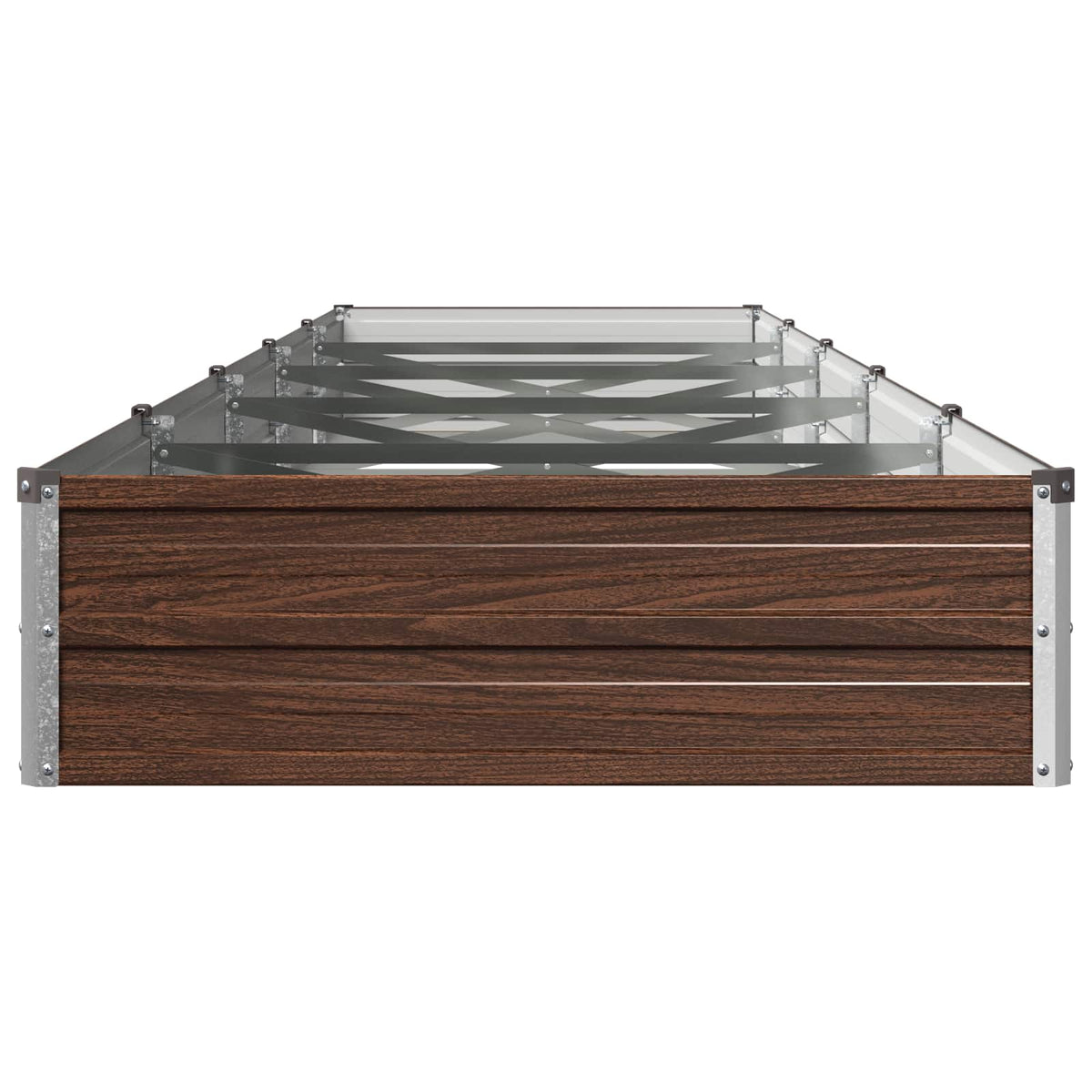 vidaXL Podniesione Łóżko Ogrodowe Czarny 400 x 80 x 24 cm
