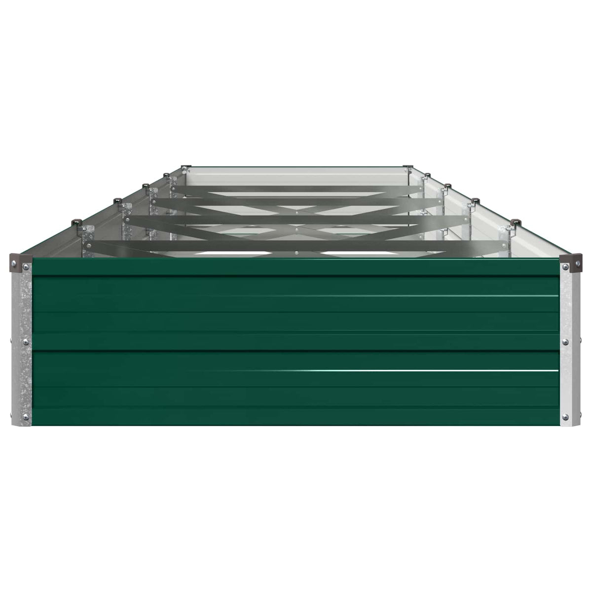 vidaXL Podniesione Łóżko Ogrodowe zielony 400 x 80 x 24 cm