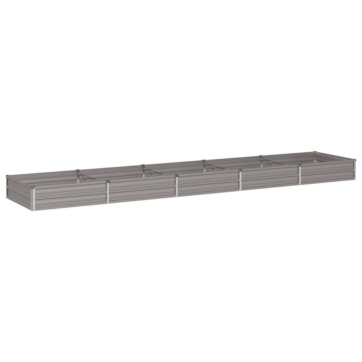 vidaXL Podniesione Łóżko Ogrodowe Rdzawy 400 x 80 x 24 cm tektura