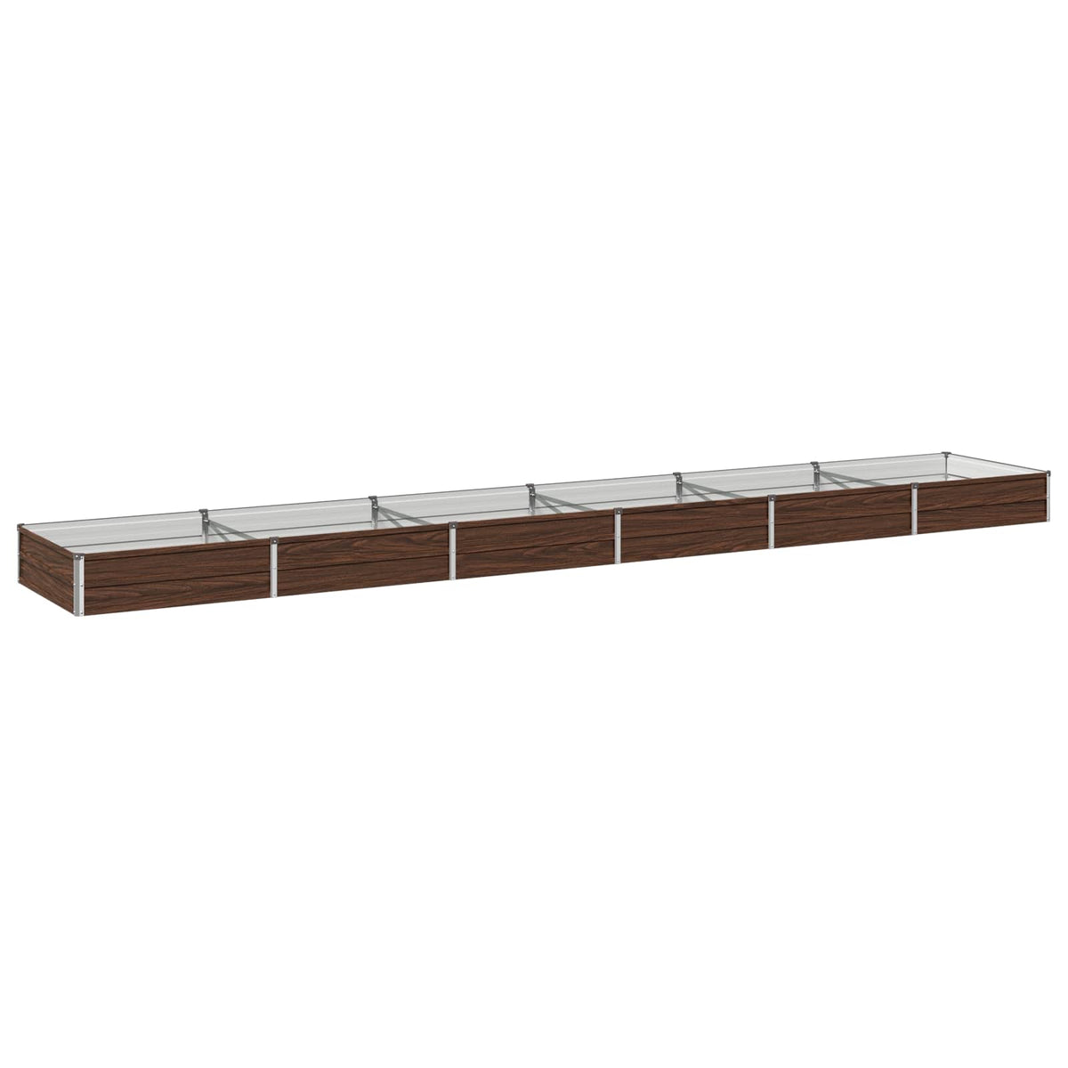 vidaXL Podniesione Łóżko Ogrodowe Czarny 480 x 80 x 24 cm