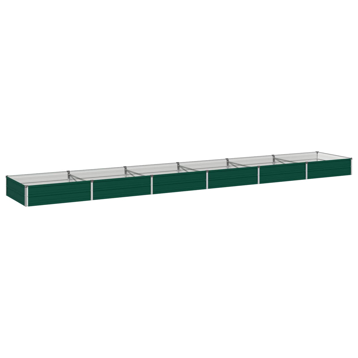 vidaXL Podniesione Łóżko Ogrodowe zielony 480 x 80 x 24 cm
