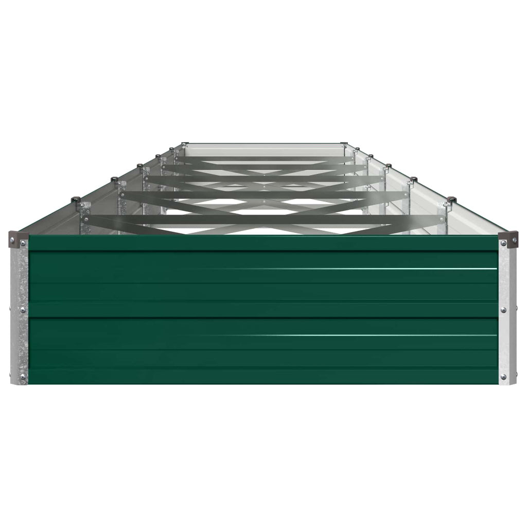 vidaXL Podniesione Łóżko Ogrodowe zielony 480 x 80 x 24 cm