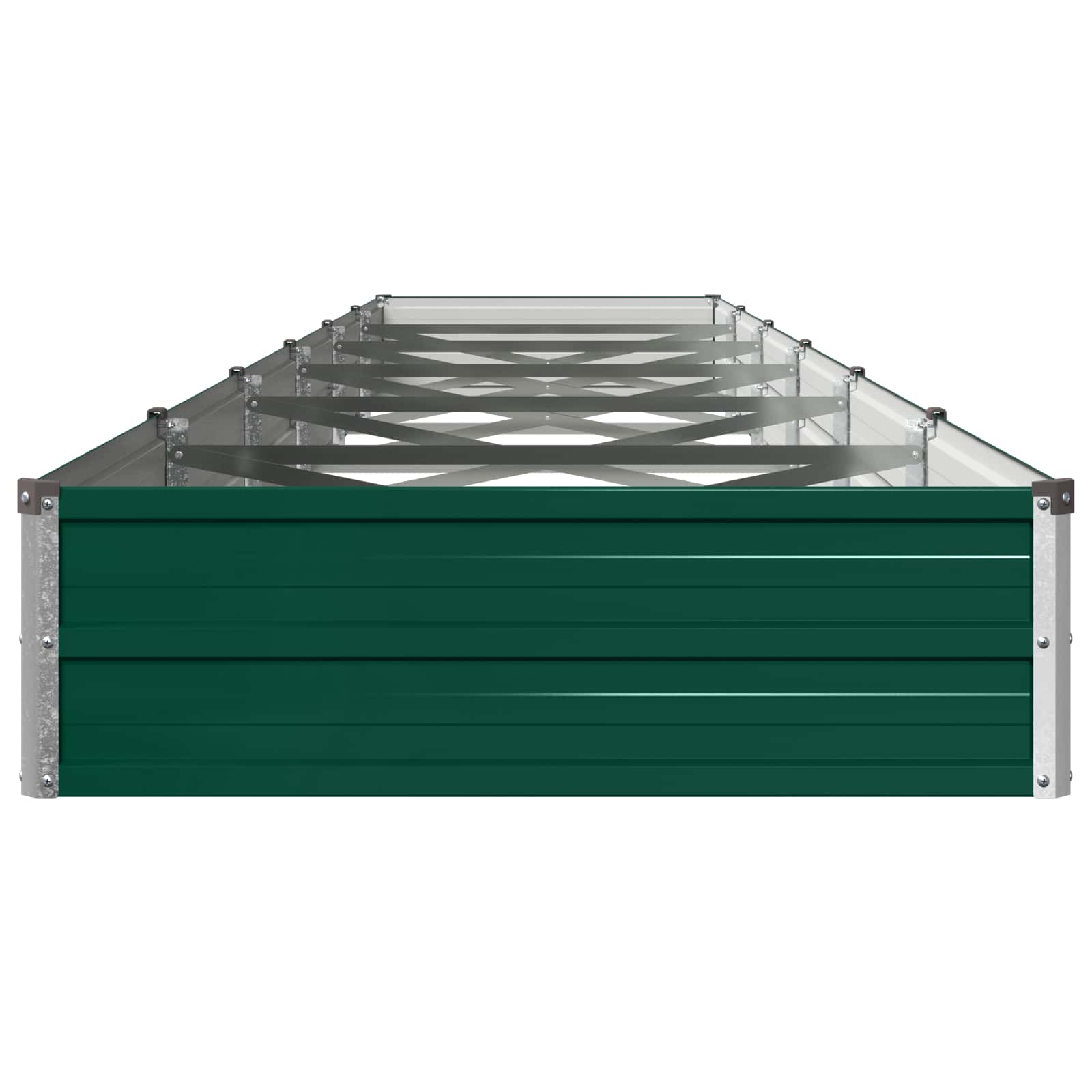 vidaXL Podniesione Łóżko Ogrodowe zielony 480 x 80 x 24 cm