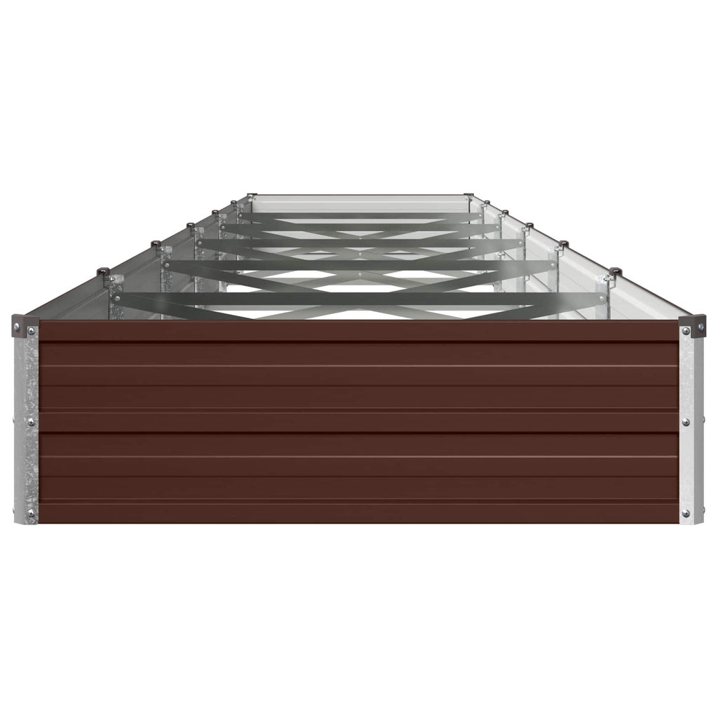 vidaXL Podniesione Łóżko Ogrodowe brązowy 480 x 80 x 24 cm