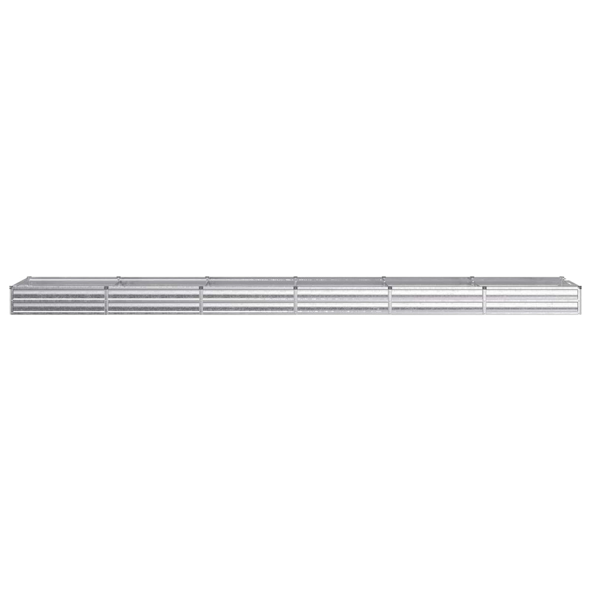 vidaXL Podniesione Łóżko Ogrodowe srebrny 480 x 80 x 24 cm Ocynkowany