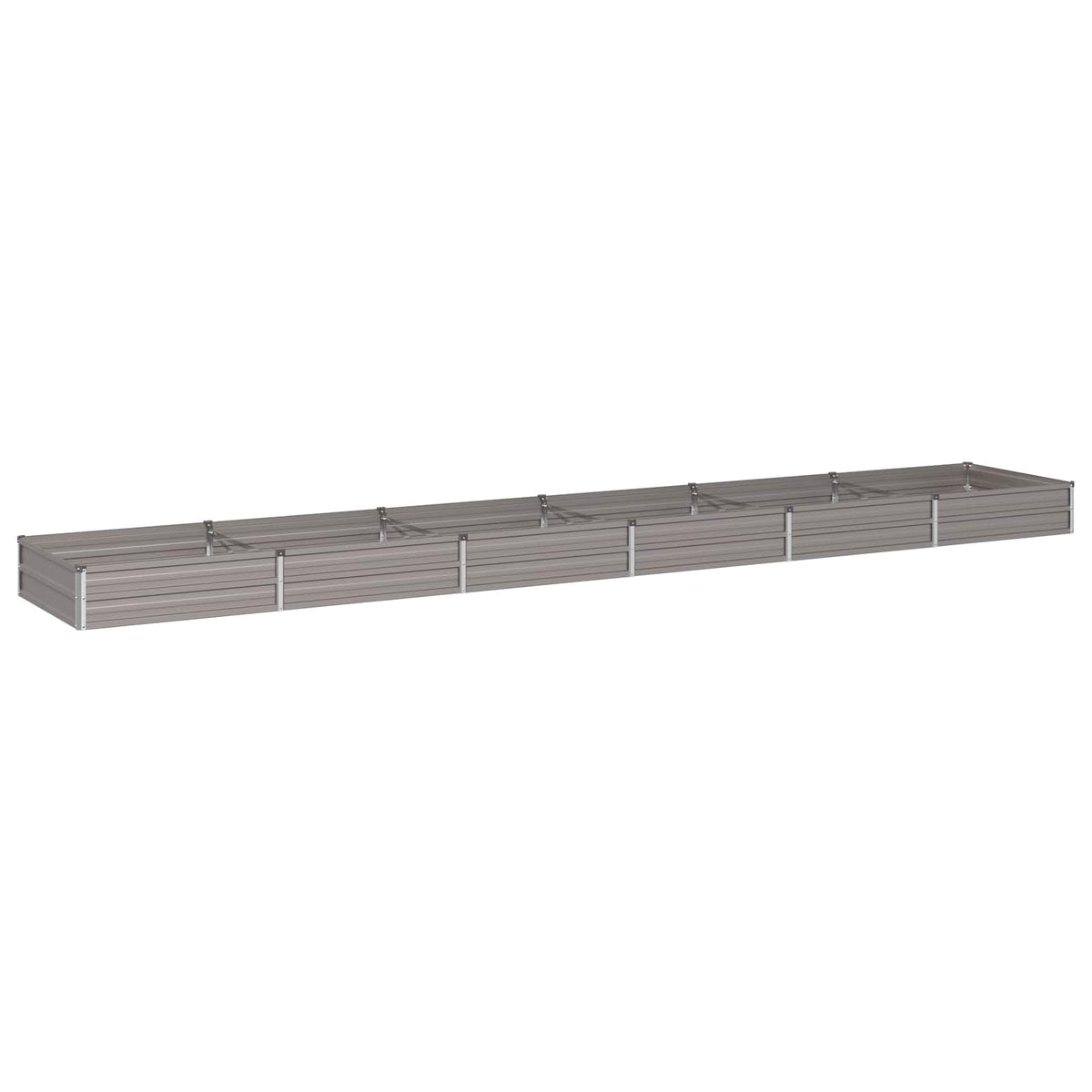vidaXL Podniesione Łóżko Ogrodowe Rdzawy 480 x 80 x 24 cm tektura