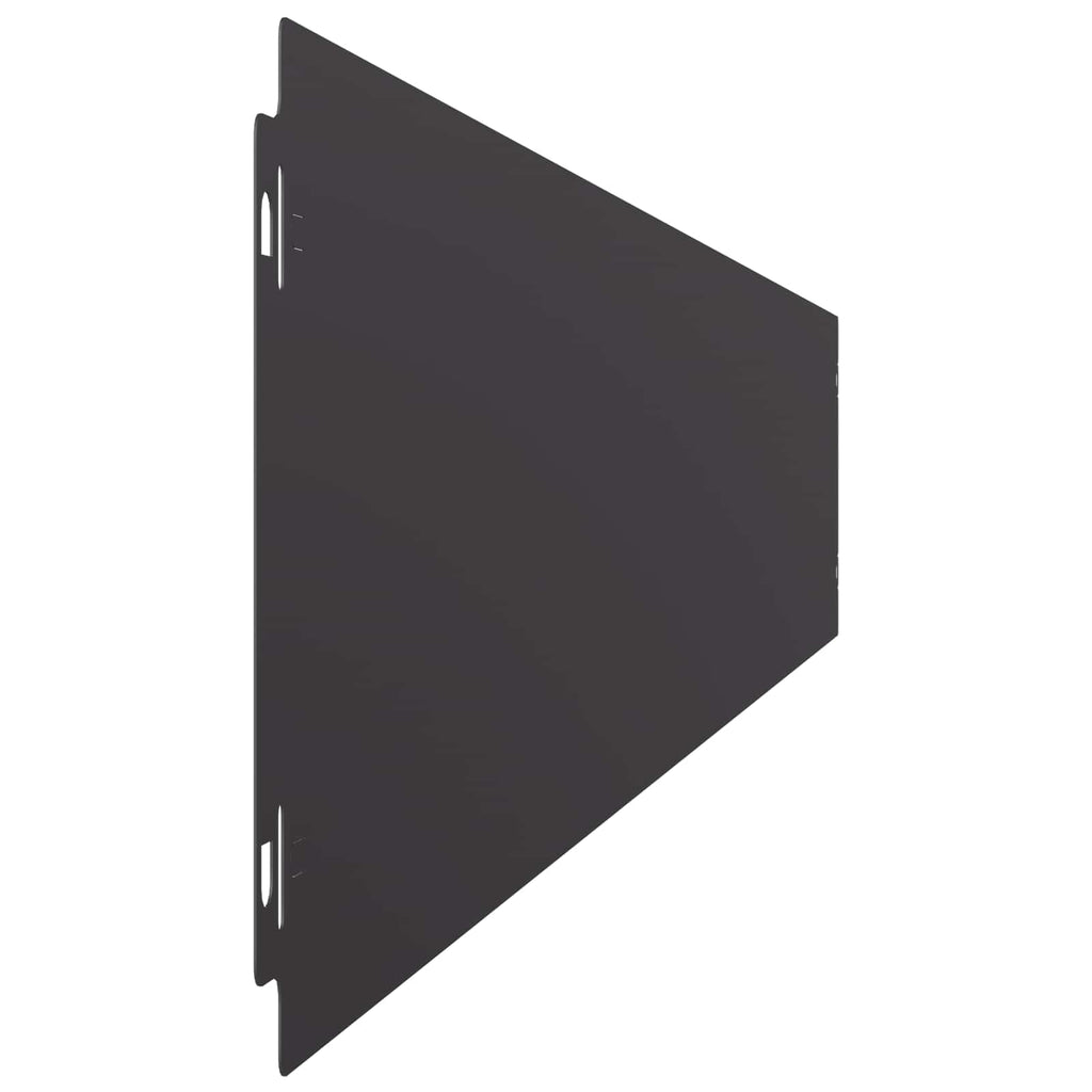 vidaXL Krawężnik do trawnika 30 pcs 15 x 103 cm Stal Czarny