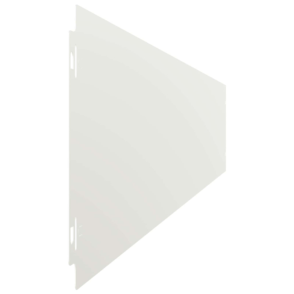 vidaXL Krawężnik do trawnika 30 szt. 15 x 103 cm Stal Biały