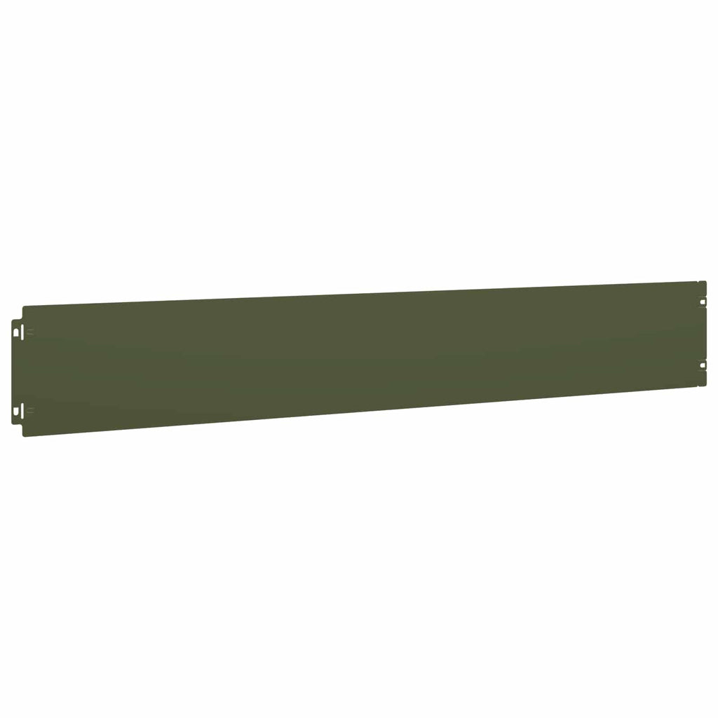vidaXL Krawężnik do trawnika 30 szt. 15 x 103 cm Stal Oliwkowy zielony