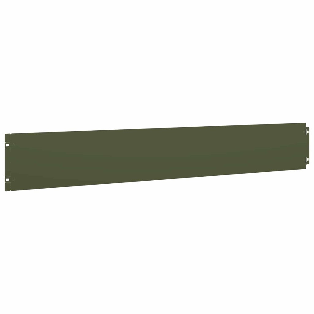 vidaXL Krawężnik do trawnika 30 szt. 15 x 103 cm Stal Oliwkowy zielony