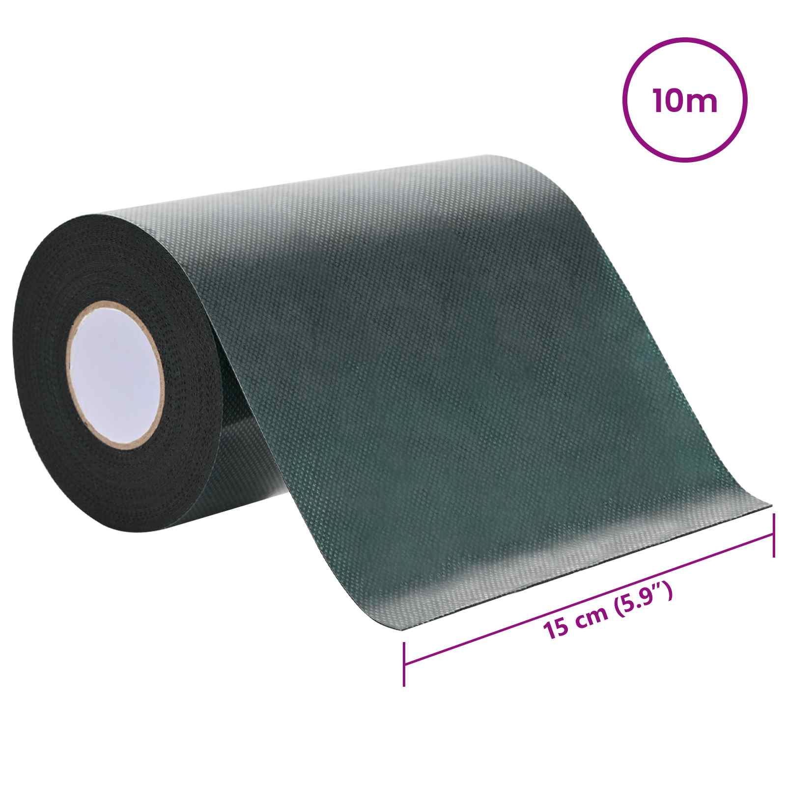 vidaXL Taśma do sztucznej trawy samoprzylepna zielony 15 cm x 10 m