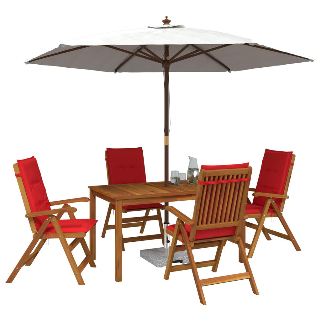 vidaXL 5-Piece Garden Dining Set naturalny Lite Drewno Akacji
