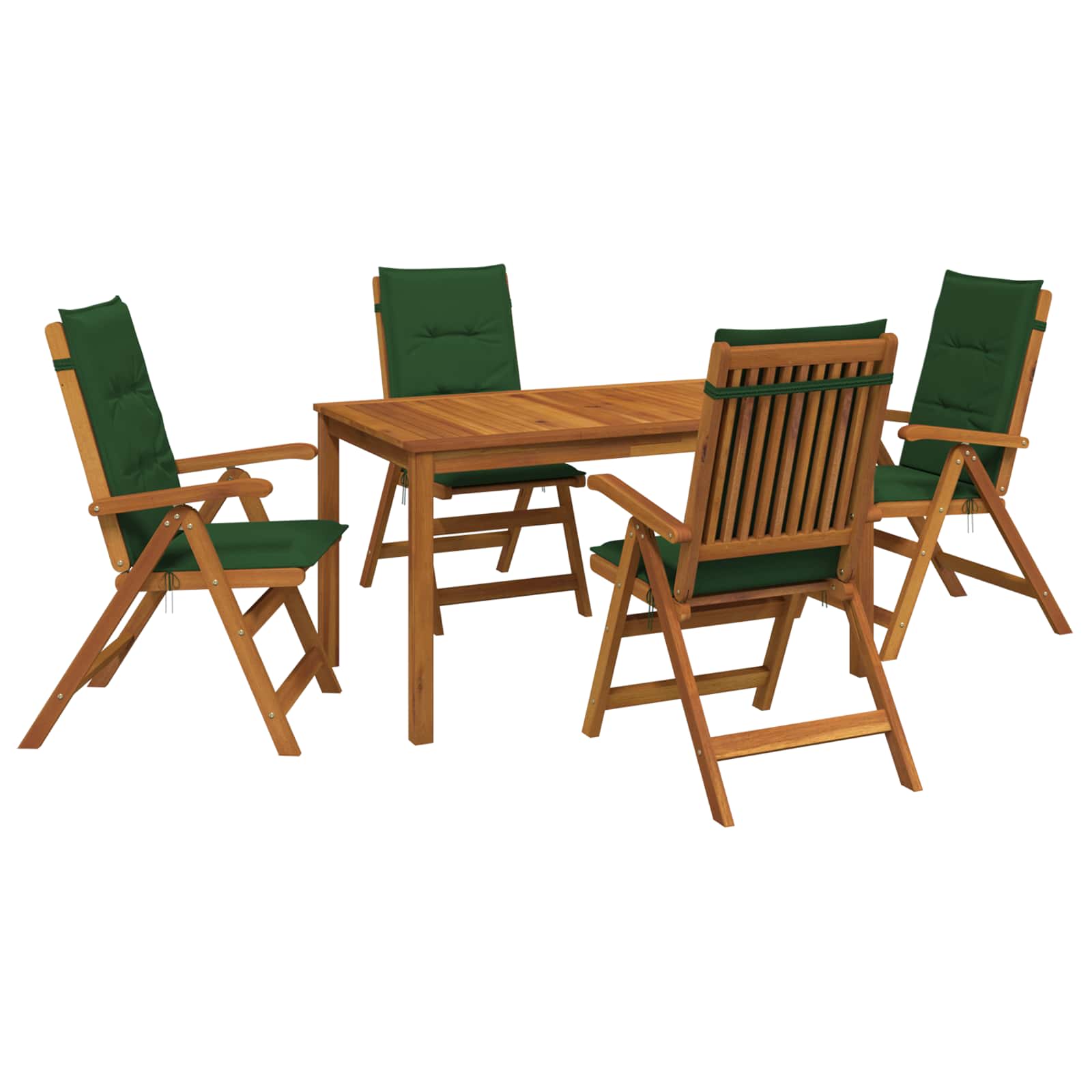 vidaXL 5-Piece Garden Dining Set naturalny Lite Drewno Akacji