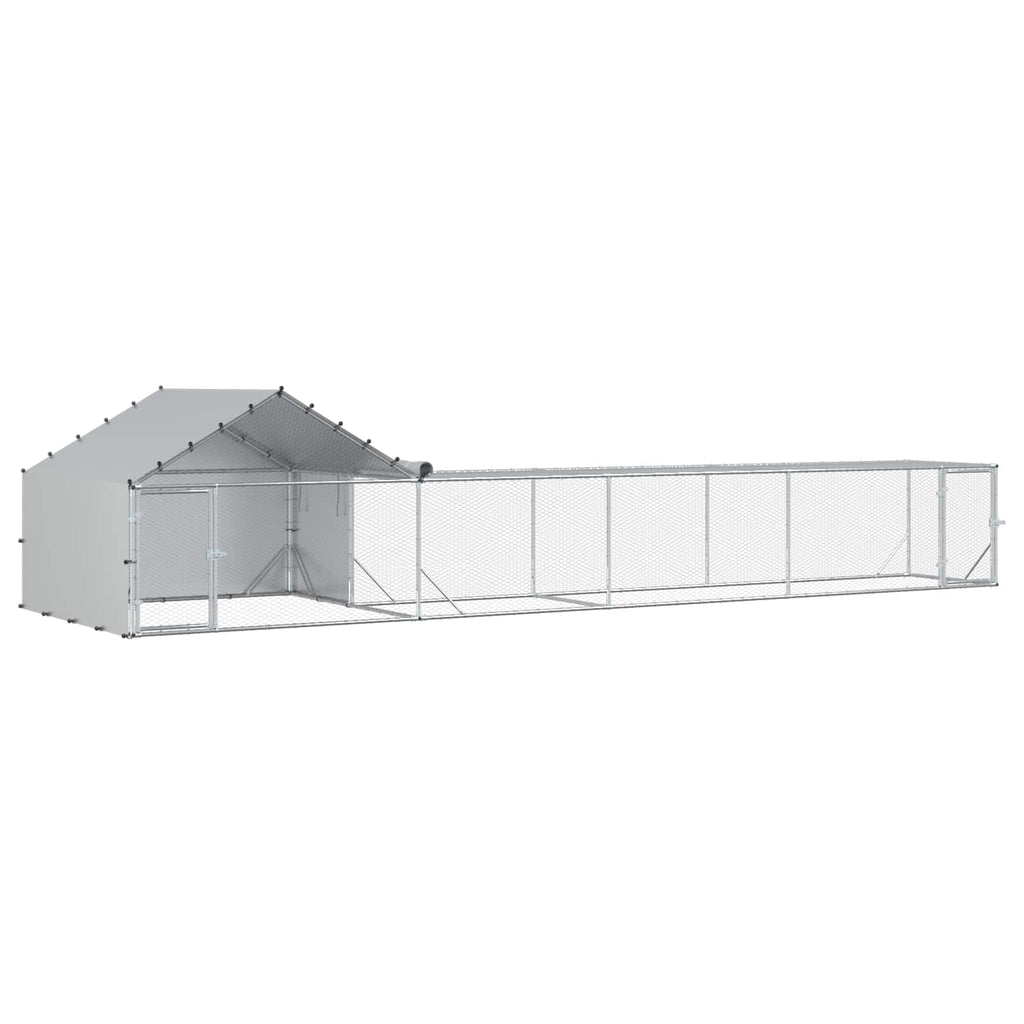 vidaXL 2 szt. srebrny 7 x 2 x 1,5 m Stal ocynkowana
