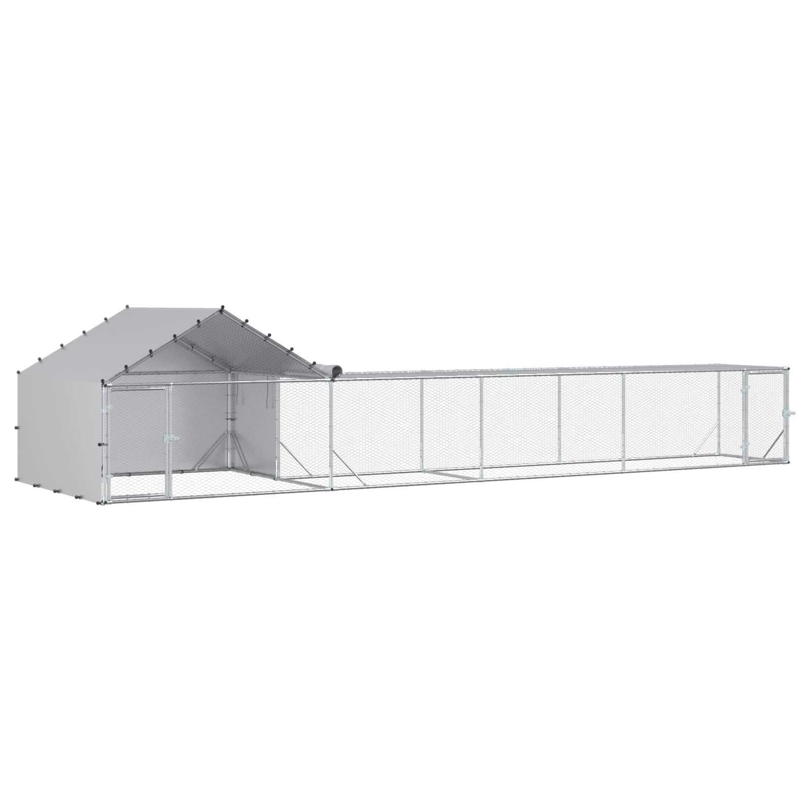 vidaXL 2 szt. srebrny 7 x 2 x 1,5 m Stal ocynkowana