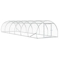 vidaXL Kurnik srebrny 600 x 150 x 100 cm Stal ocynkowana