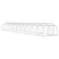 vidaXL Kurnik srebrny 1000 x 150 x 100 cm Stal ocynkowana