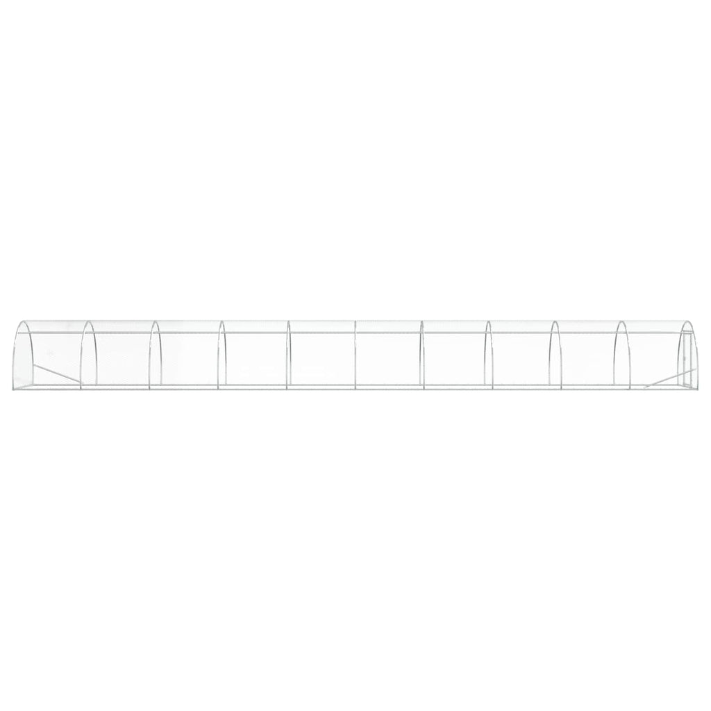 vidaXL Kurnik srebrny 1000 x 150 x 100 cm Stal ocynkowana