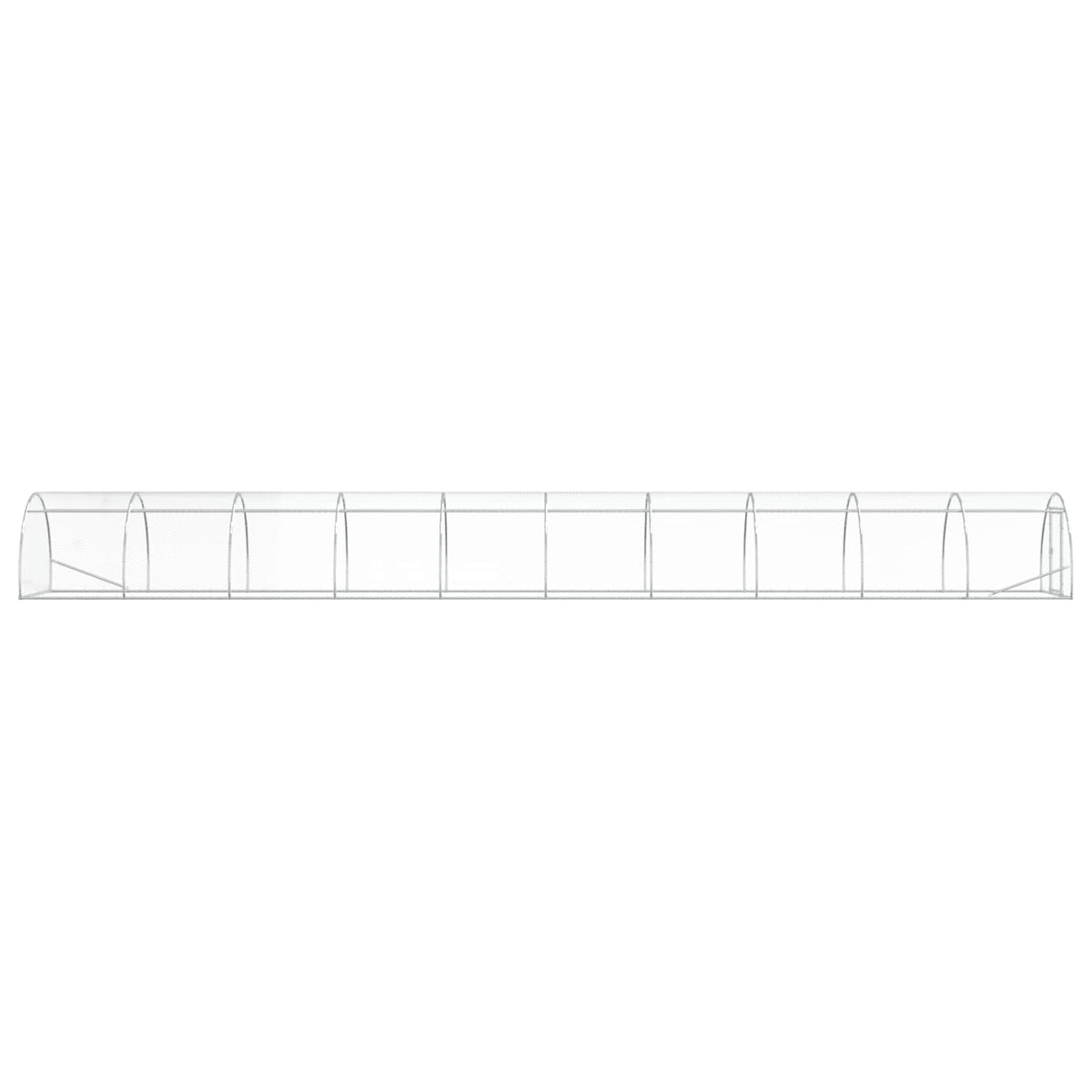 vidaXL Kurnik srebrny 1000 x 150 x 100 cm Stal ocynkowana