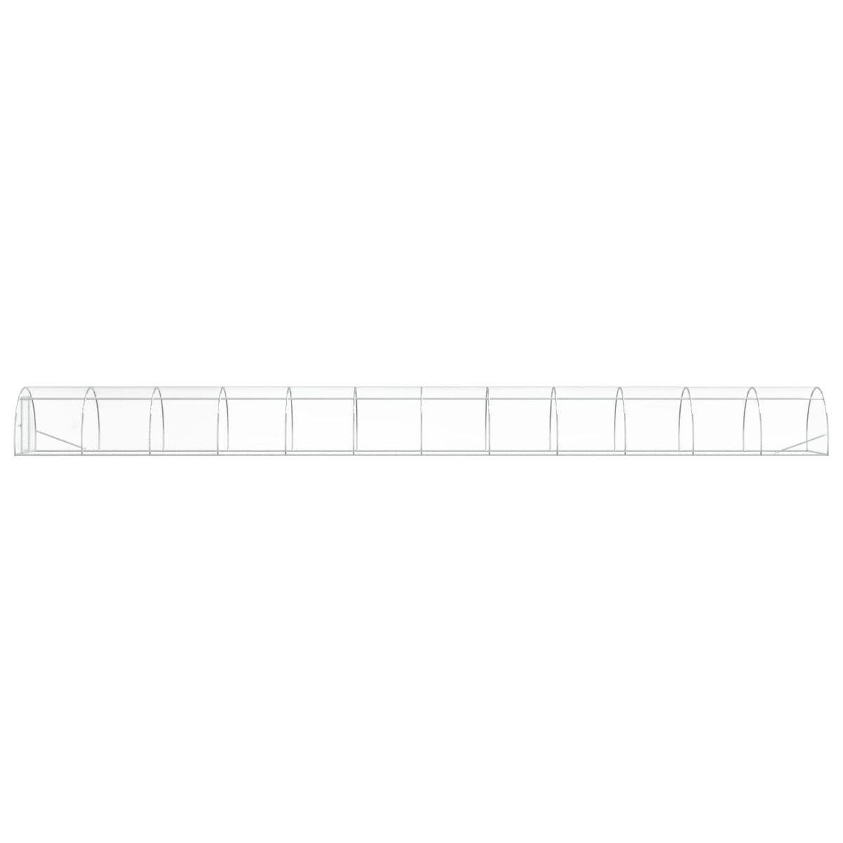 vidaXL Kurnik srebrny 1200 x 150 x 100 cm Stal ocynkowana