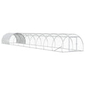 vidaXL Kurnik srebrny 1000 x 150 x 100 cm Stal ocynkowana