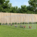 vidaXL Kurnik srebrny 1000 x 200 x 200 cm Stal ocynkowana