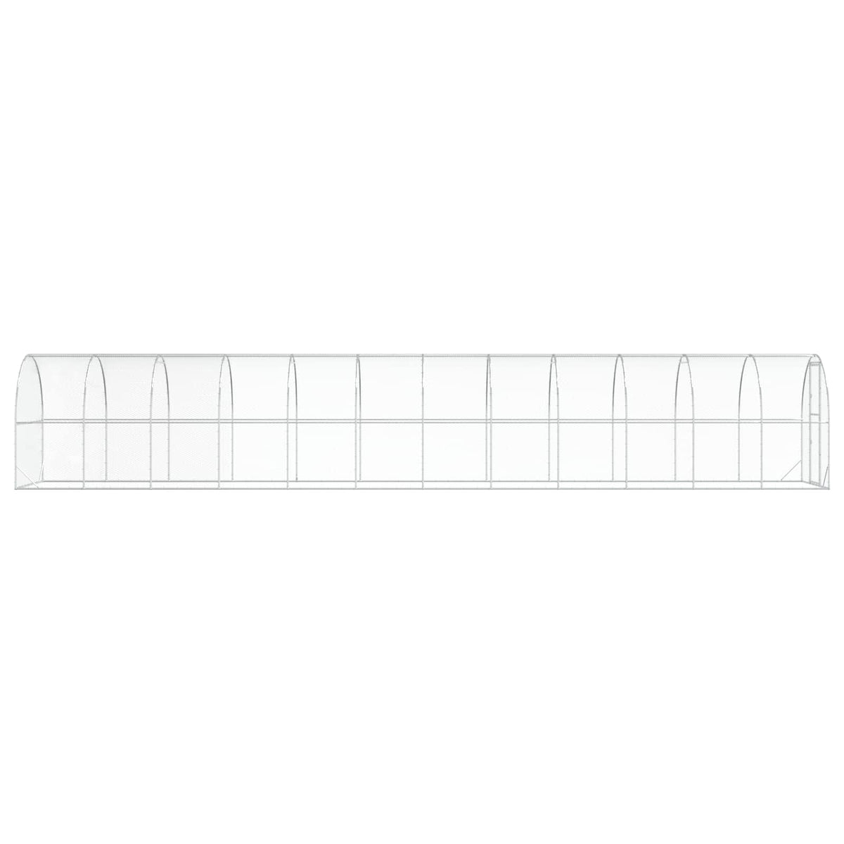 vidaXL Kurnik srebrny 1200 x 200 x 200 cm Stal ocynkowana